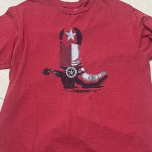 Whataburger Red Cowboy Boot Graphic Tee